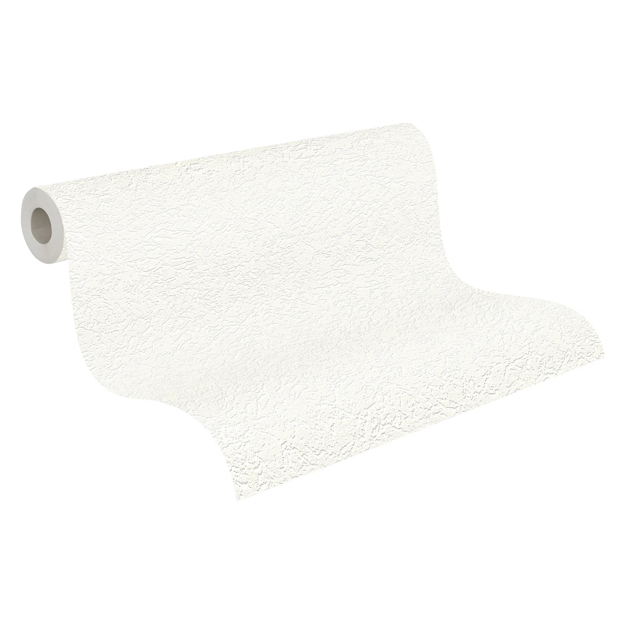 Made in Germany - Wallpaper rolls Solid Plain Colour White - Non Woven Vinyl - Wallpaper Texture for Walls - 1005 x 053 m