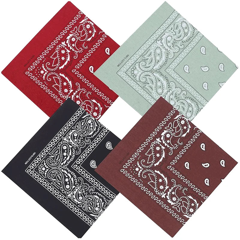 Custom Print Logo Multifunctional Neckerchief Paisley Scarf Factory Double Digital Printing Shawl Hijab Bandanna
