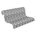 Made in Germany - Luxury Wallpaper rolls Graphic Black White Non Woven Contract Wallpaper for Hotel Retro - 1005 x 053 m
