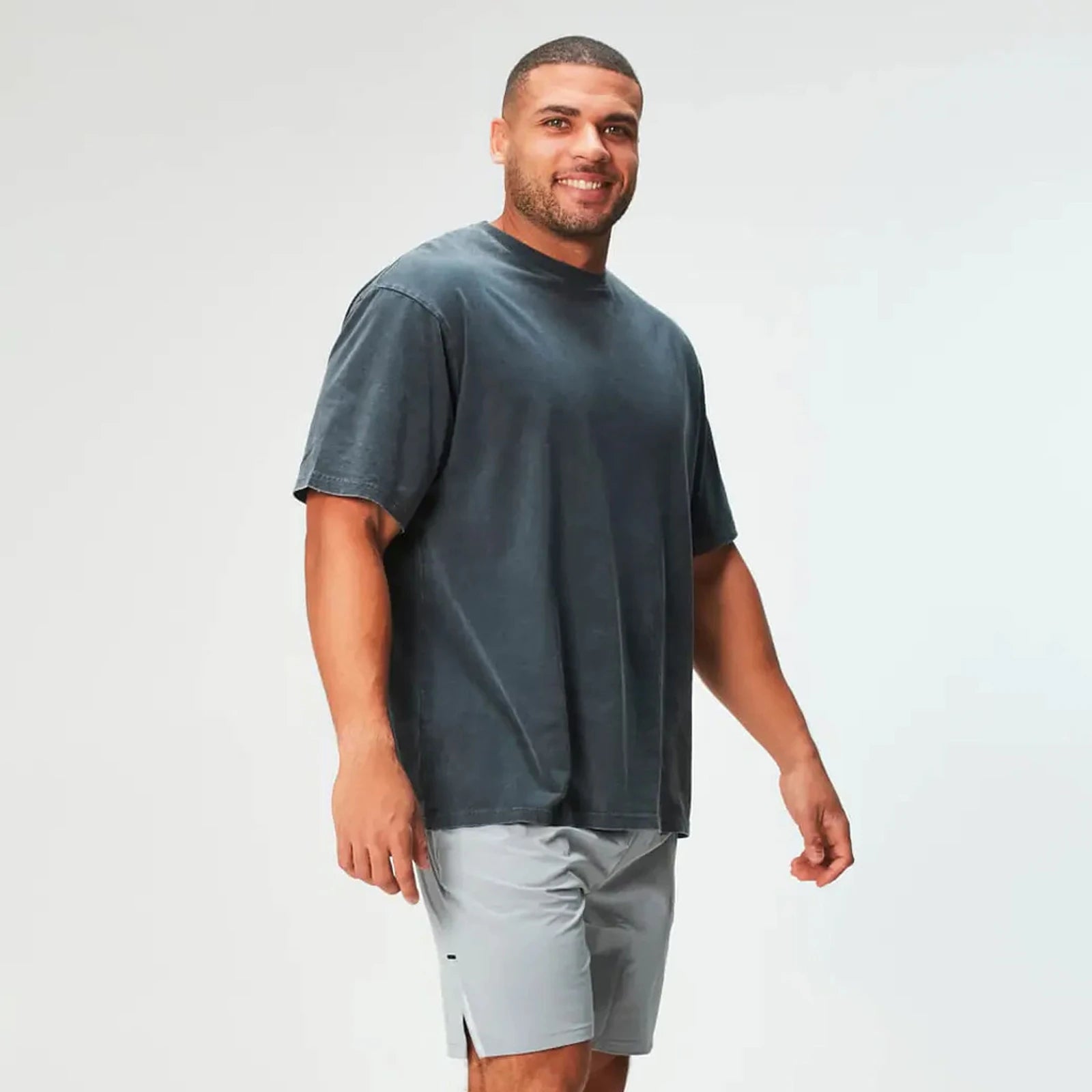 Customizable Acid Wash 100% Cotton T-Shirt Oversize Vintage Casual Style Heavyweight Breathable Eco-Friendly Plus Size Half Your