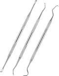 3-Piece Stainless Steel Double-Headed Dog Dental Tooth Scaler Scraper Pet Teeth Cleaning Tool for Effective Tartar Removal