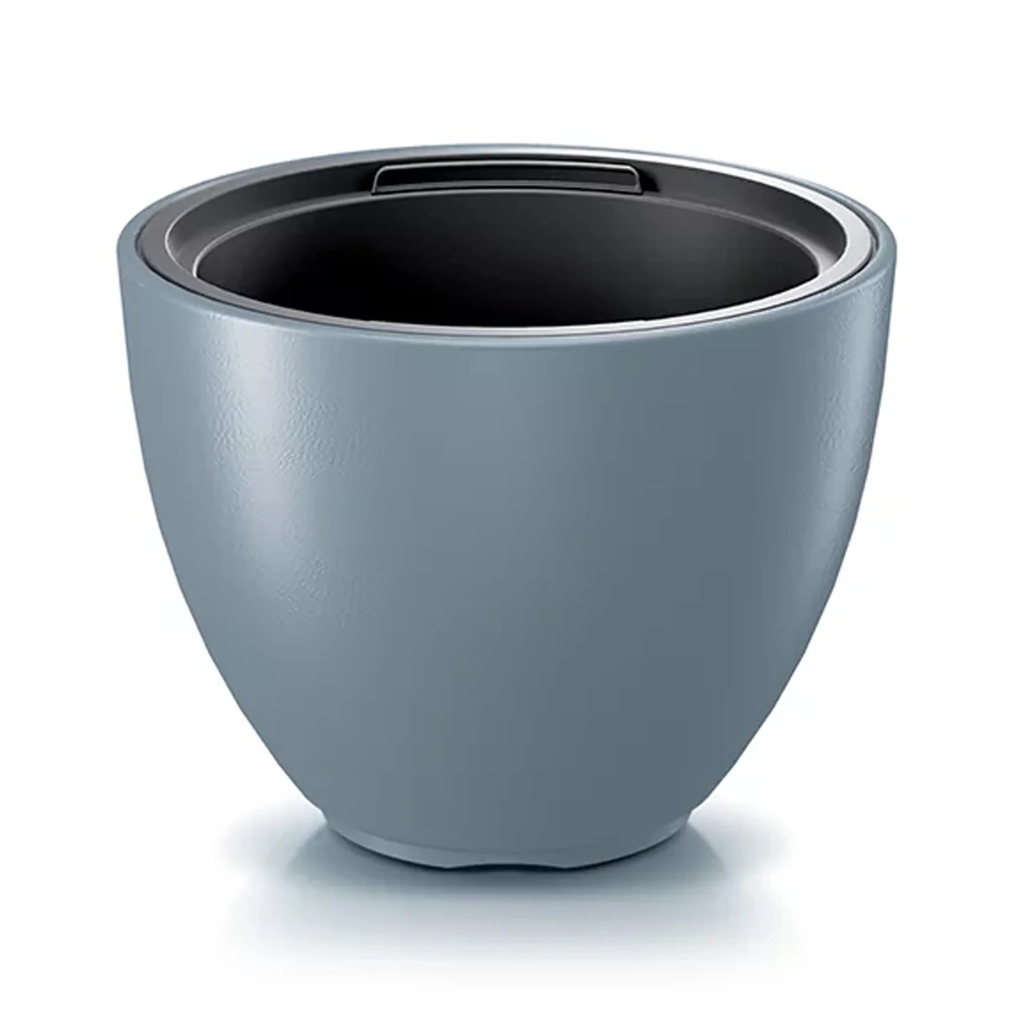 HEOS 10L planter with reservoir dimensions (mm) 298x298x230 light grey color
