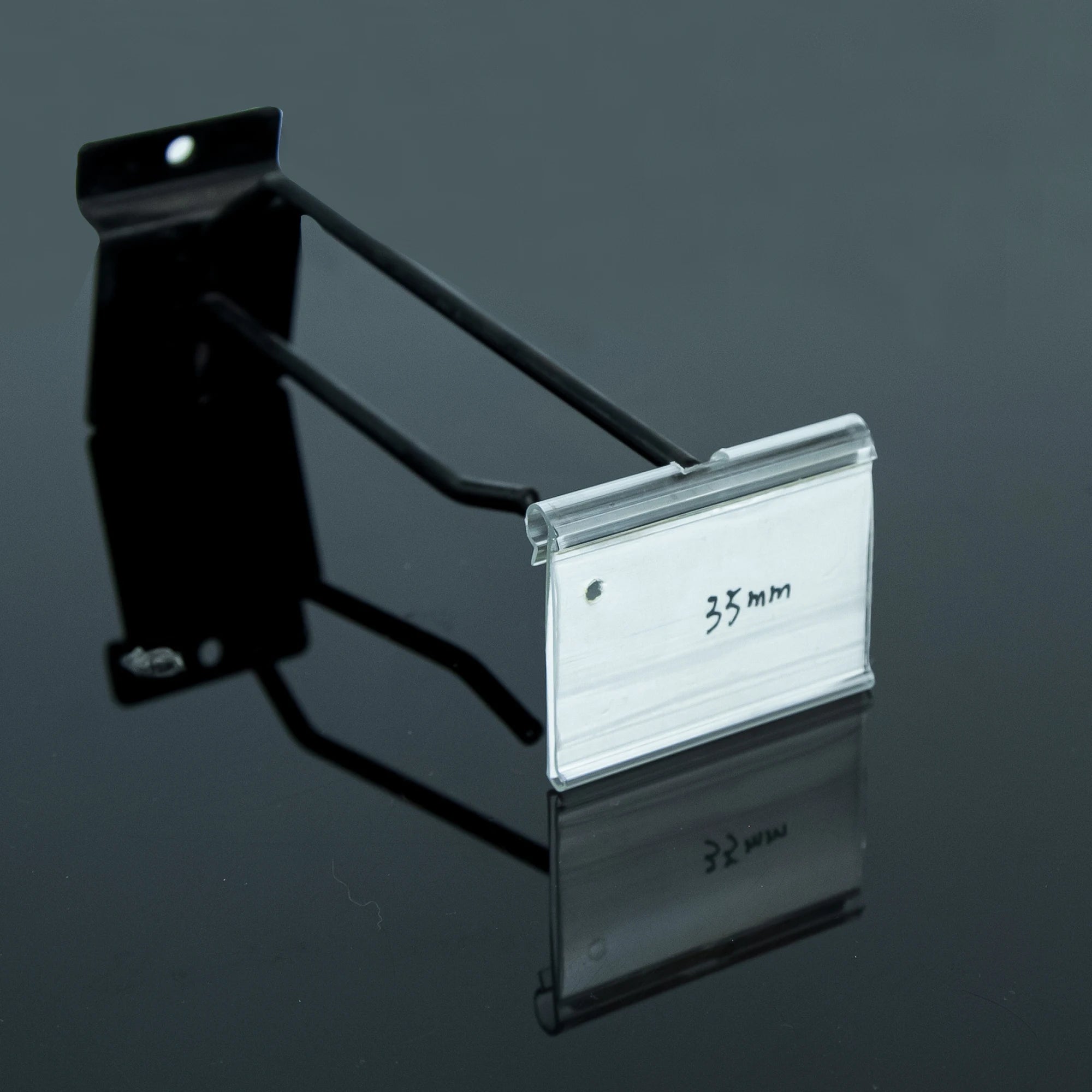 Hookei Clear PVC Shelf Rail for Electronic Label Retail Hanging Strips Data Strip Pusher and Divider Supermarket Display