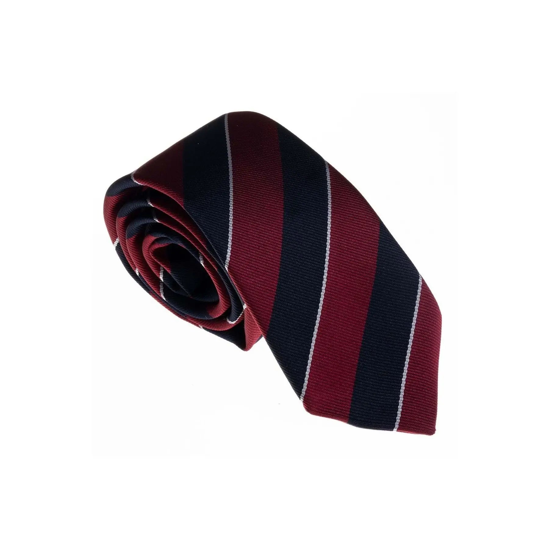 Claret Navy Blue Jacquard Tie