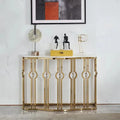 Luxury Decorative Leisure Stainless Steel Console Table Modern Sitting Room Hallway Table Furniture