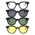 Acetate Frame Full Rim TAC Clip-On Sunglasses Unisex Multi-Color Day-Night Use Retro Square Optical Eyewear Lightweight