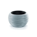 Grey flower pot with reservoir FURU collection 37.8 x 37.8 x 23 cm 8 L capacity.