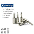 Bookcase Cabinet Self Tapping Screws Shelf Holder 304 Stainless Steel Cross Non-Slip Sleeve and Self-Tapping Screws