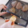 Hot Outdoor Reusable Non-Stick BBQ Grill Mesh Mat Tool Pad Barbecue Accessories