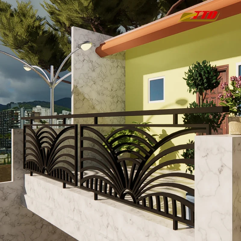 Stylish Wrought Iron Stainless Steel Brass Villa Balcony Decor Turn Your Outdoor Space Into a Cozy Haven with Modern Design