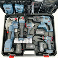 Multifunctional 5-in-1 Cordless Power Tool Set Brushless Lithium Battery Drill Grinder Cutter