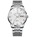 Fenyi Wholesale Fashion New Style Steel Band Dual Calendar Waterproof Luminous Hot Style Domineering Automatic Quartz Watch Men