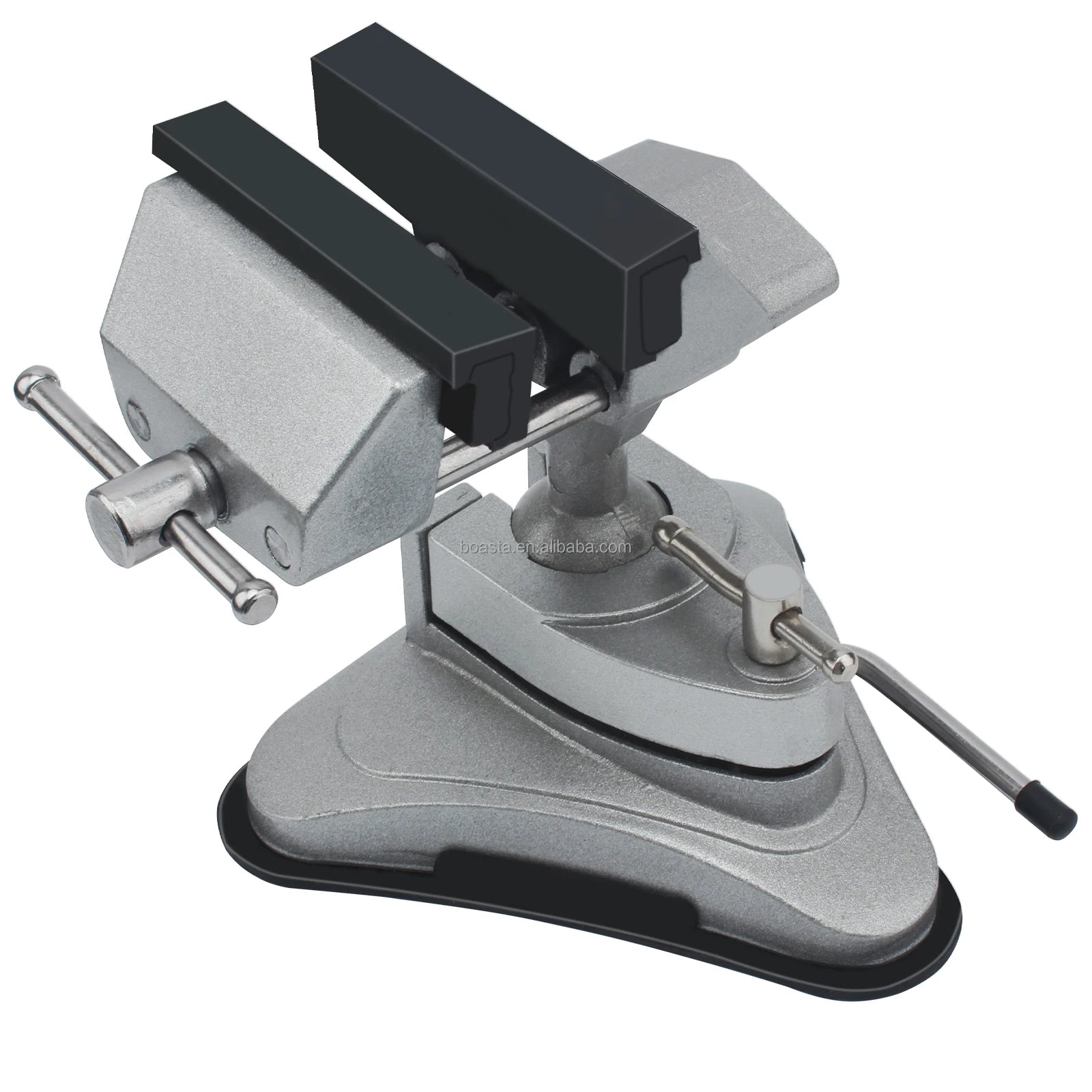 Boasta Heavy-Duty 360Â° Swivel Vacuum Base Bench Vise 70mm Jaw Opening Aluminum Alloy Universal Clamp for Jewelry Wax Carving DIY