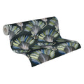 Made in Germany - Luxury Wallpaper rolls Jungle Black Green Blue Grey Non Woven Contract Wallpaper Palm Trees - 1005 x 053 m