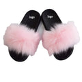 Optional Wholesale Custom Fashion Faux fox Fur slippers Children's Shoe Covers Boys and Girls Hair Heads Carves Hats Handbags