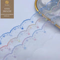 Colorful Water-Soluble Lace Fashionable Home Fabric for Clothing Accessories & Shoes Made of Polyester-Polyester Mesh