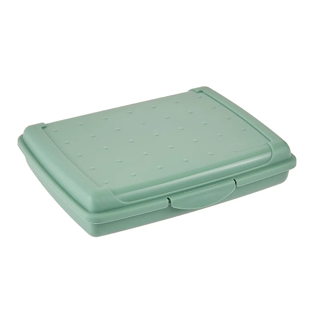 Plain storage box 17 x 13 x 3.5 Nordic green