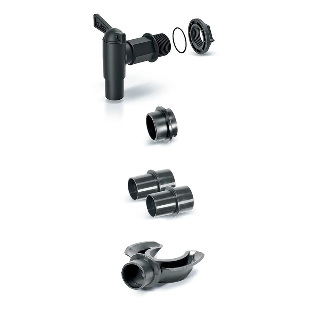 Rainwater tank/barrel accessory set (5 pieces) ICANSET 3 dimensions (mm) 230x180x40