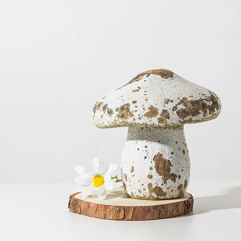 Rustic Ceramic Mushroom Decor Handmade Woodland Home Ornament