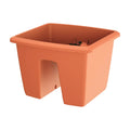 RESPANA RAILING 9L. planter dimensions (mm) 288x298x209 Terracotta color