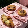 Customized Eco-Friendly Grease Oil Resistant Paper Bag for Cookie Donuts Crepe Macaron Bakery Crepe Foods Your Own Socks MegaBDM