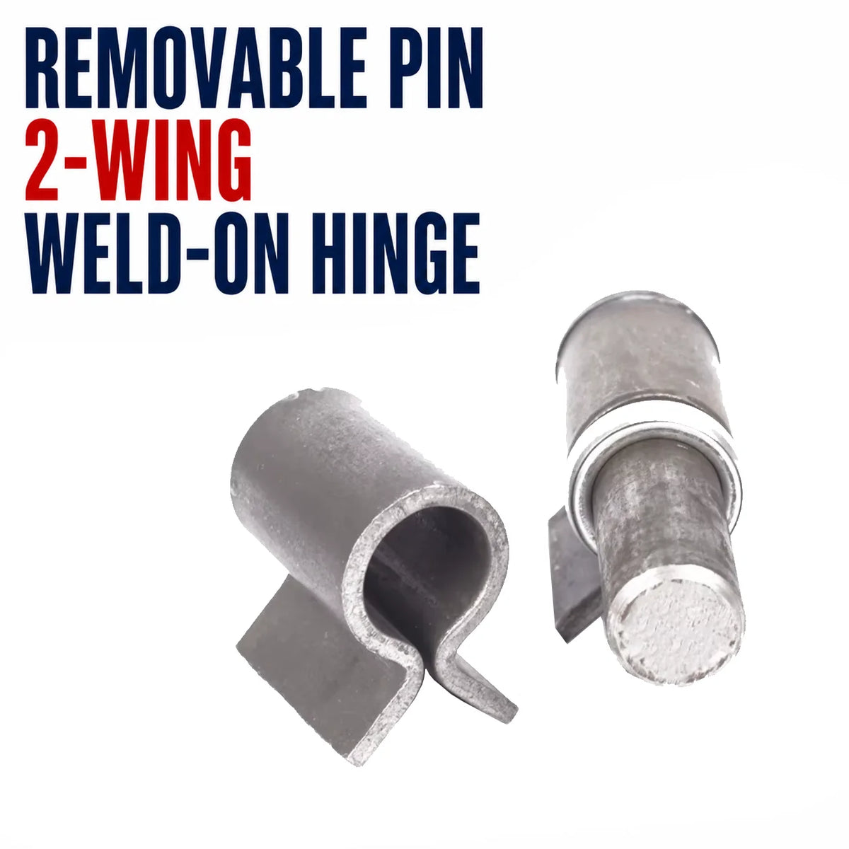 Hinges to Weld 2 Wings Removable Pin Steel Bisagra Weld 2 Alas Pin Desmontables Y Ranella Acero