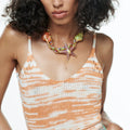 Colored Casual Vacation Style Jewelry Necklace Oil Drop Starfish Shell Exaggerated Beaded Necklace MegaBDM