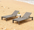 Outdoor Metal Patio Furniture Sun Bed Loungers Aluminum Daybed Sunbed Deckchair Beach Chair Lounge MegaBDM