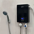 6KW Instant Electric Water Heater Plastic English WiFi Enabled for Home Bathroom Kitchen Wall-Mounted Compact LED Touch Screen