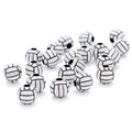 Wholesale Cheap DIY Jewelry Findings Accessories Making Sports 12mm Volleyball Acrylic Beads for Jewelry Bracelet Making