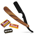 Professional Barber Straight Edge Razor Kit Single Blade Classic Stainless Steel Plastic Barber Shaver Smooth Precise Shave
