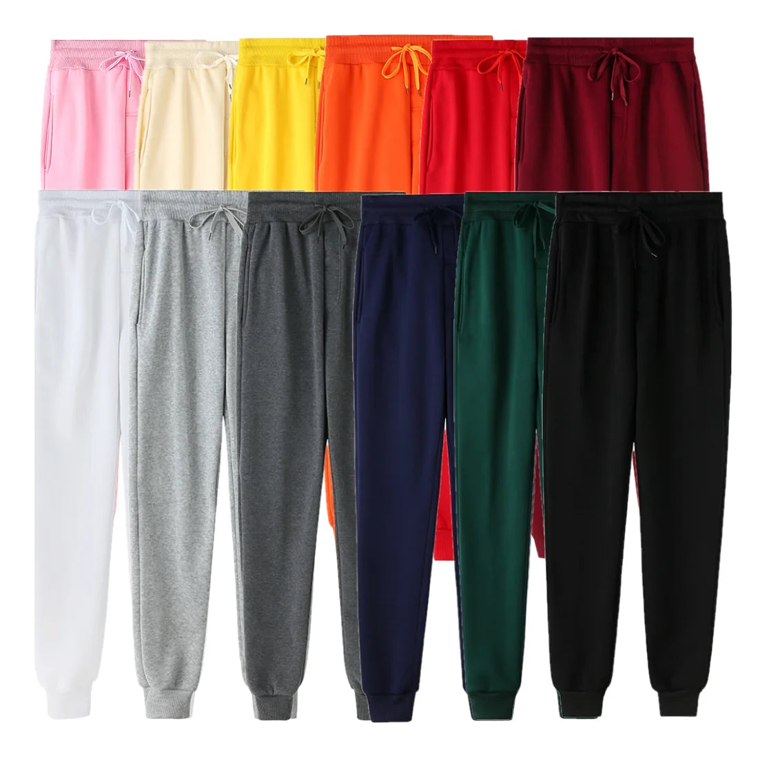 Hot Selling Colorful Side Pocket Mens Elastic Joggers Sweatpants Sports Pants Joggers for Men