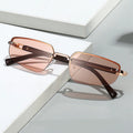 Logo Custom 2025 Vintage Men Women Half Frame Punk Sun Glasses UV400 Cat Eye Y2k Rimless Sun Glasses
