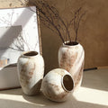 Rustic Pottery Ceramic Tabletop Vase Modern Farmhouse Vintage Home Decor MegaBDM