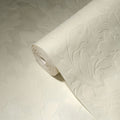 Made Germany Luxury Velvet Flock Damask Wallpaper Rolls Cream Silver Wash-Resistant 1005x052m for Living Room & Kitchen