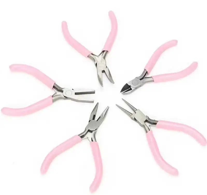 Mini Pliers Set 4inch Rust-Resistant Craft And Jewelry Making Tool Kit 5Pcs High Hardness for Jewelry Craft