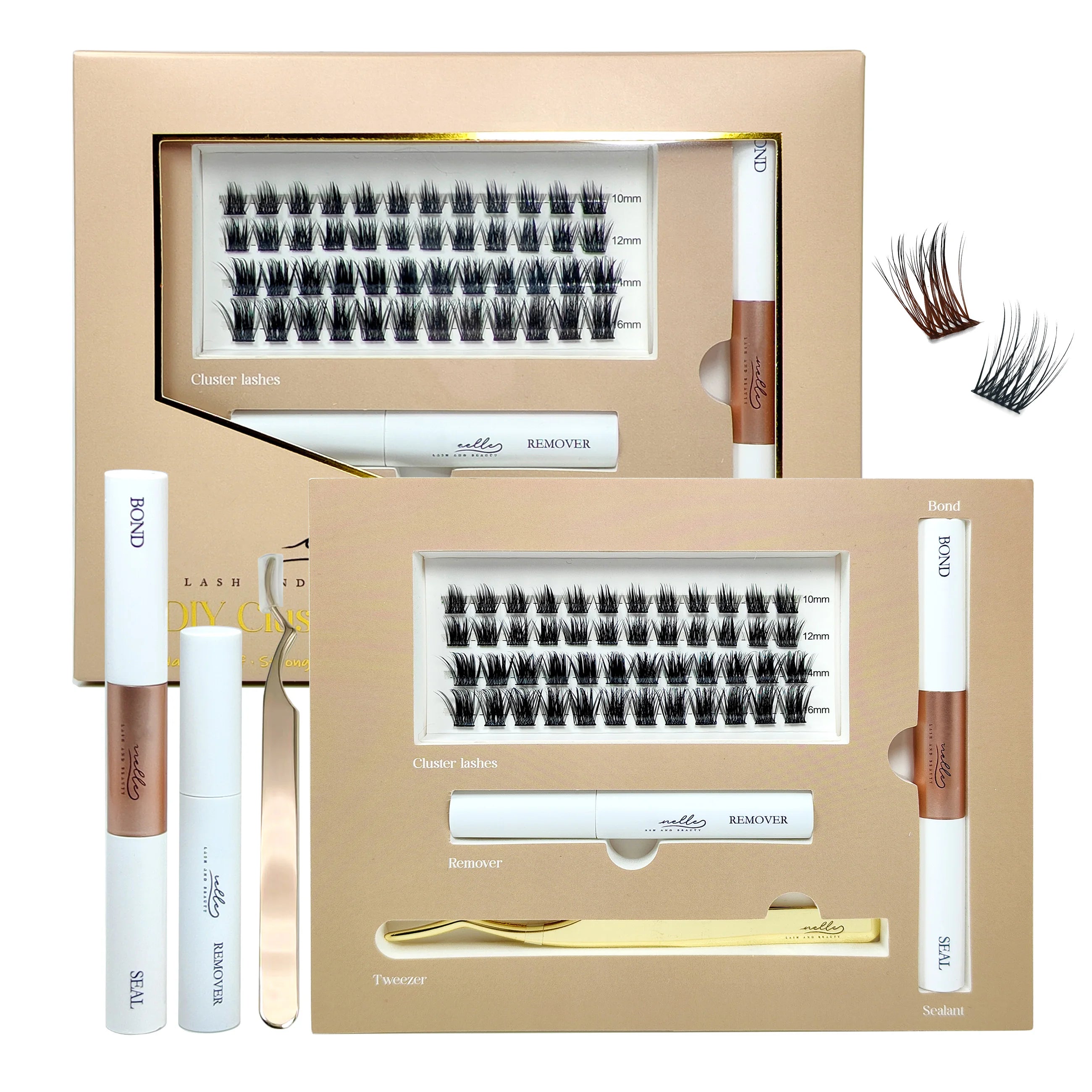 Wispy Cluster Lashes Kit Custom DIY Eyelash Extensions Kit Private Label Eye Lash Clusters