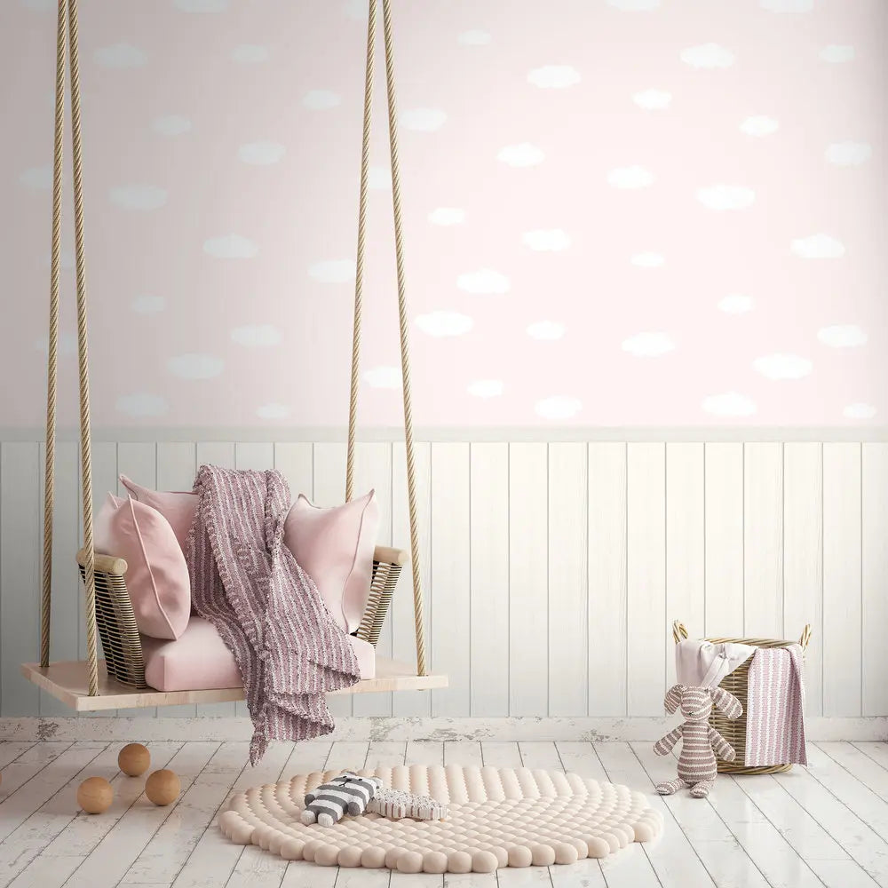Germany Made Modern Floral Photo Wallpaper Murals Non-Woven Vinyl Wall Panels Cream Pink White Bedroom Hospital Mall 0.53x8.80m