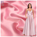 YX37 Pink Soft 220gsm Wrinkle-Resistant Polyester Matte Satin Fabric Wedding Dress Evening Gown Satin Fabric MegaBDM