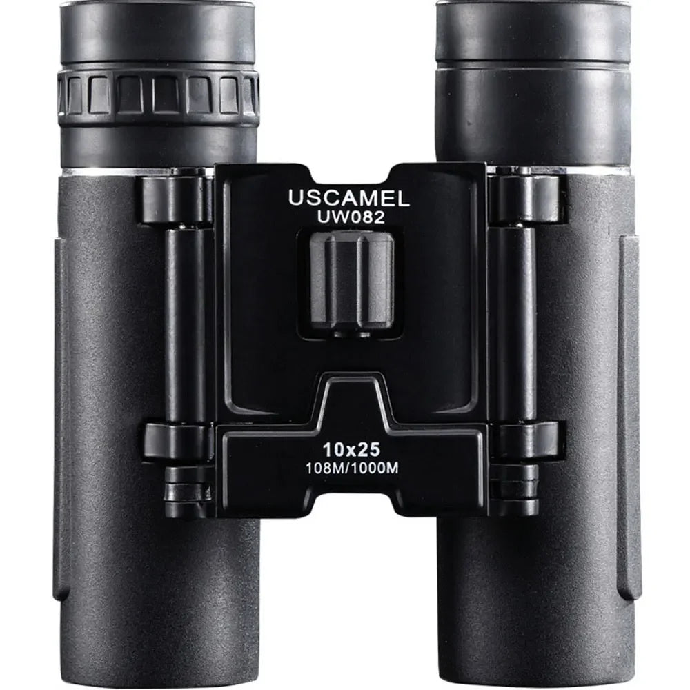 Outdoor 10*25 Compact Binoculars Long Range Folding HD Powerful Mini Mobile Phone Photo Telescope Optics Hunting Sports Camping