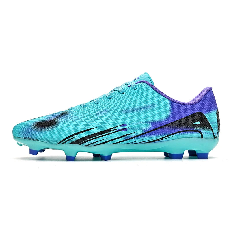 Unisex Soccer Shoes Lightweight Breathable Durable Long Studs Football Boots Fashion Outdoor Sports Cleats