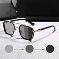 2025 Custom Logo Retro Fashion Lens Color Change Day Night Driving Sun Glasses UV400 Polarized Photochromic Sunglasses Men