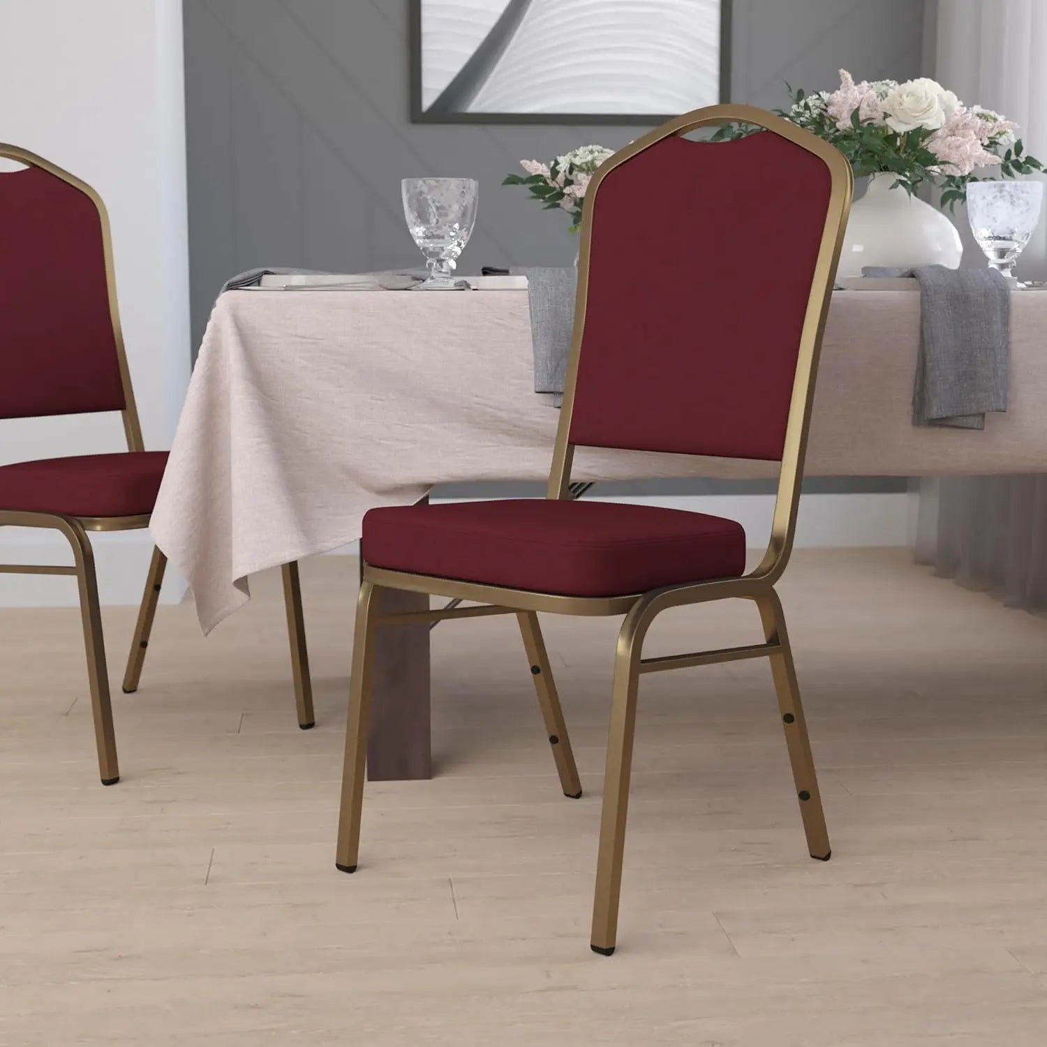 Commercial Event Hotel Banquet Used Fabric Stackable Dining Party Wedding Chairs Outdoor Use