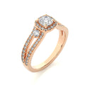 Solid 14K Yellow Gold Lab Grown Diamond IGI Certified Brilliant Cut Wedding Fine Ring Exquisite Custom Classic Engagement Ring