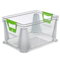 Storage Box with Soft Handles 20 l Luis Transparent PP/TPE 39 x 29 x 22 cm