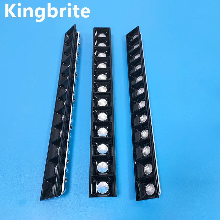 300mm Length 12 Leds 30 Degree Grille Linear Light Lens for 2835 3030 3535 Led Wall Washer Lamp
