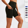 Customizable Fitness & Gym Yoga Shorts with Elastic Waist Beach Pants with Pocket Decoration