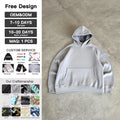 Blank Thick French Terry Extra Heavy Oversized Laminated Fabric Custom Printed Logo Mens Hoodies and Sweatshirts
