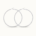 Wholesale Hypoallergenic Silver Plated Hoop Earrings Big Large Hoops Earrings for Women Simple Earring Jewelry