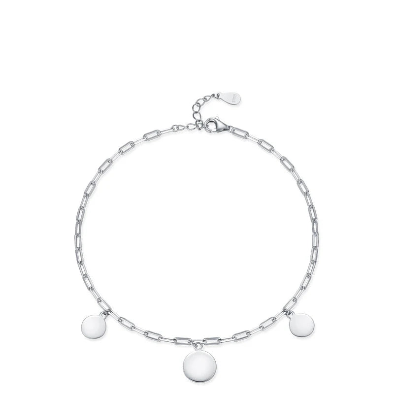SL1686 S925 Sterling Silver Geometric Design Female Bracelet European American Fashion Style Temperament Fine Jewelry Bangle